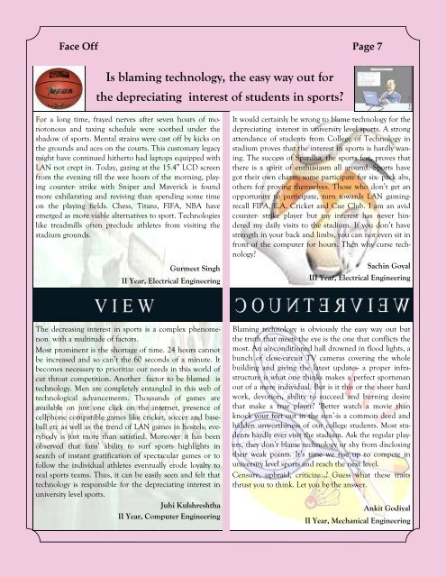 Techniche 5th issue (Read-Only) - College of Technology, Pantnagar