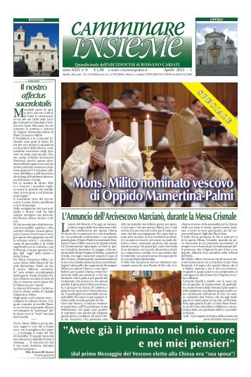 cAmminaRe iNSieMe - Webdiocesi
