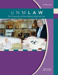2006 Spring - UNM School of Law - University of New Mexico ...