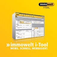 Mit der webbasierten Software immowelt i-Tool - Immowelt.de