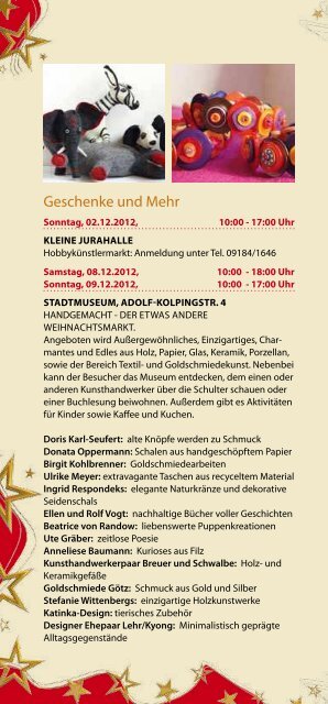 Weihnachtszeit - Stadt Neumarkt in der Oberpfalz