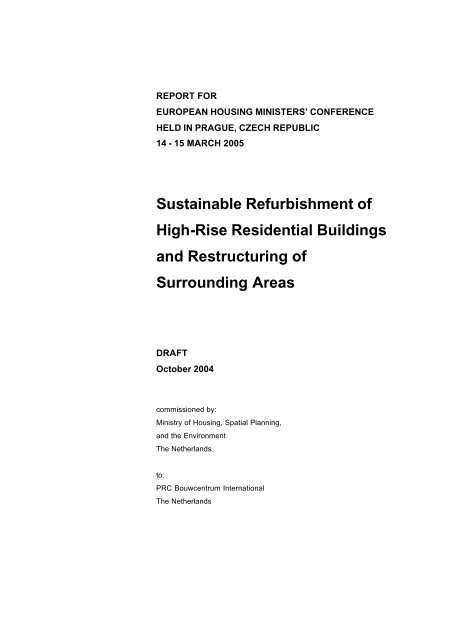 Sustainable Refurbishment of High-Rise Residential Buildings and