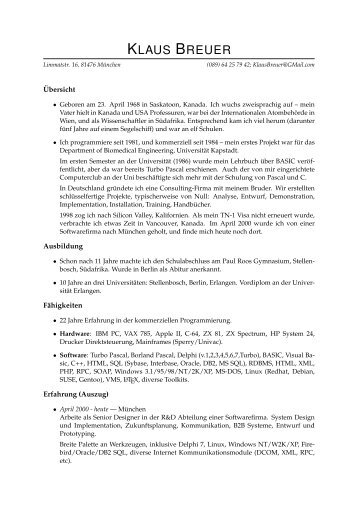 KLAUS BREUER - breueronline.de