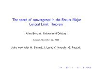 The speed of convergence in the Breuer Major Central Limit Theorem