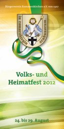 Volks- und Heimatfest 2012 - Bürgerverein Rommerskirchen 1927 e.V.