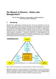 Der Mensch in Räumen – Risiko oder Behaglichkeit? - Effizienz21