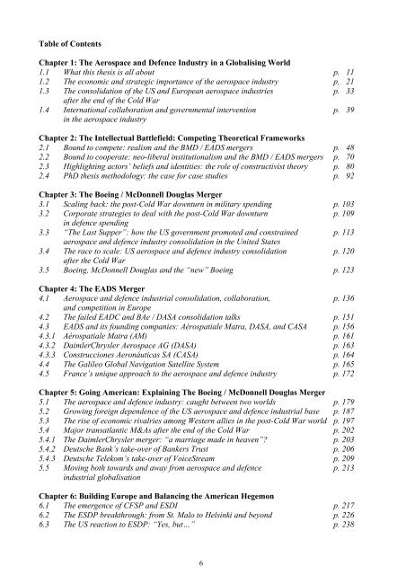 Ethnocentric vs. Regiocentric Consolidation in the Aerospace and