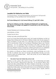 Laudatio für Katharina von Salis - Equal!