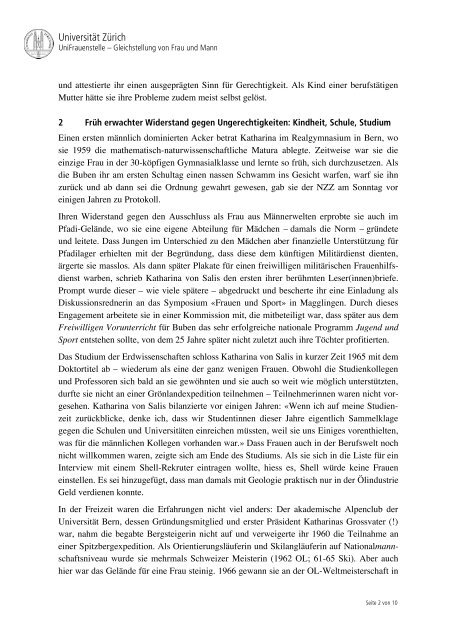 Laudatio für Katharina von Salis - Equal!