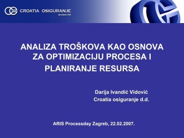 ARIS Processday Zagreb, 22.02.2007. - IDS Scheer AG