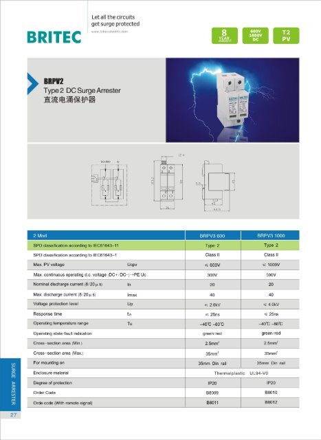 BR PV Surge Arrester.pdf - Surge Protection Device