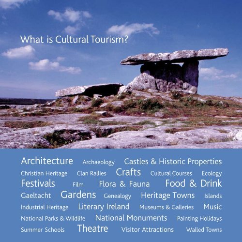 Cultural tourism making it work for you - Association of Irish Festival ...