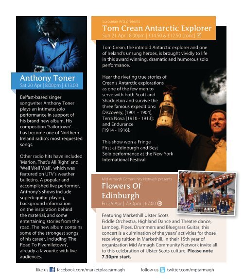 Jan-May 2013 Brochure - Market Place Theatre