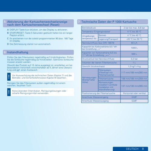 Gebrauchsanweisung (PDF) - Brita