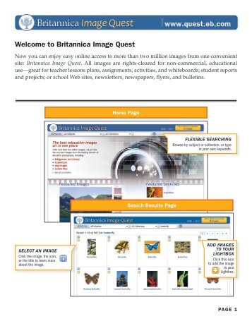 Welcome to Britannica Image Quest