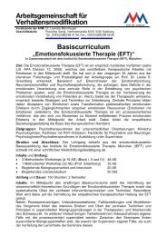 Emotionsfokussierte Therapie (EFT) - AVM