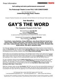 Ivor Novello's GAY'S THE WORD - Finborough Theatre