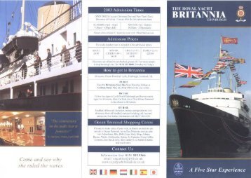Royal Yacht Britannia - Glasgow Guide