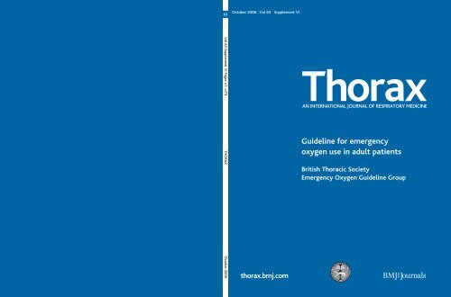 Guideline for emergency oxygen use in adult patients - Brit Thoracic