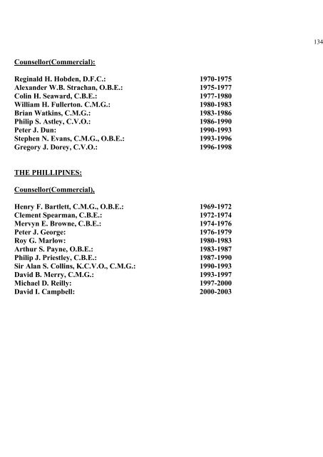 a directory of british diplomats: 1900-2011 - Colin Mackie's website