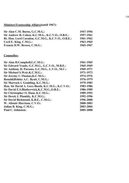 a directory of british diplomats: 1900-2011 - Colin Mackie's website