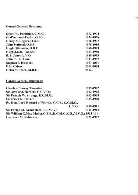 a directory of british diplomats: 1900-2011 - Colin Mackie's website