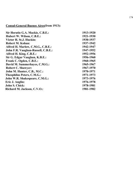 a directory of british diplomats: 1900-2011 - Colin Mackie's website