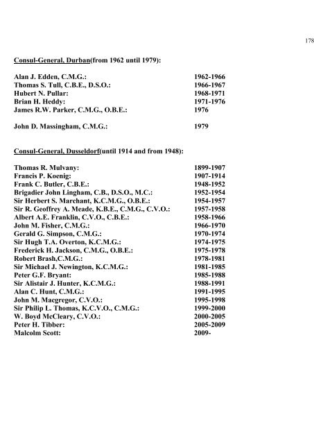 a directory of british diplomats: 1900-2011 - Colin Mackie's website