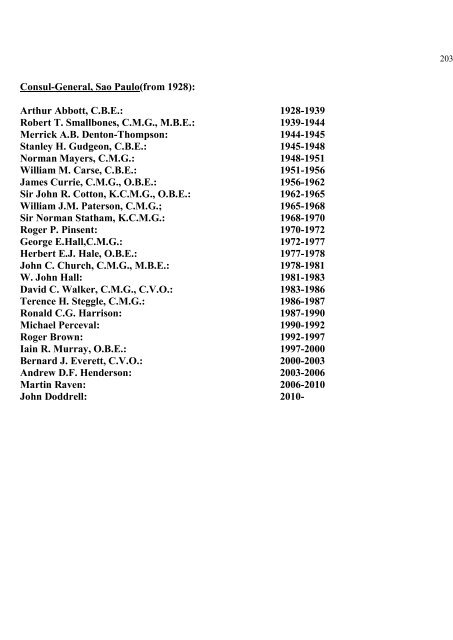 a directory of british diplomats: 1900-2011 - Colin Mackie's website