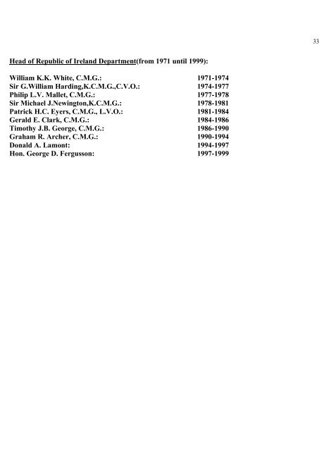 a directory of british diplomats: 1900-2011 - Colin Mackie's website