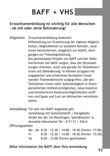 baff heft 2-2012.indd - Lebenshilfe - Reutlingen