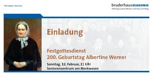 Einladung - BruderhausDiakonie