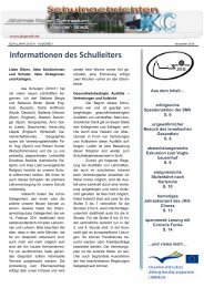 Informationen des Schulleiters - Johannes-Kepler-Gymnasium