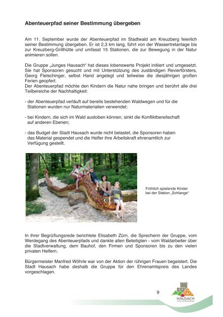 Hausacher Heimatbrief 2010