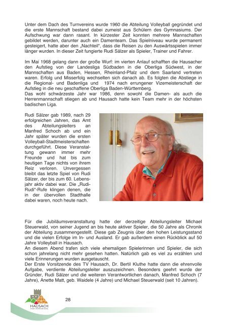 Hausacher Heimatbrief 2010