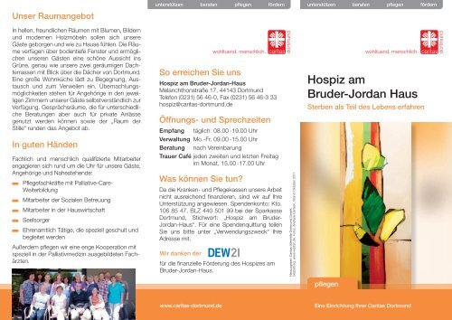 Hospiz am Bruder-Jordan Haus - Palliativ- und Hospiznetz Dortmund