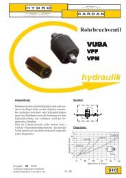 Rohrbruchventil - Hydro Cardan