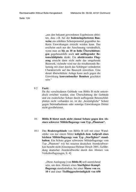 Hessischer Verwaltungsgerichtshof 6. Senat Brüder-Grimm ... - ippnw