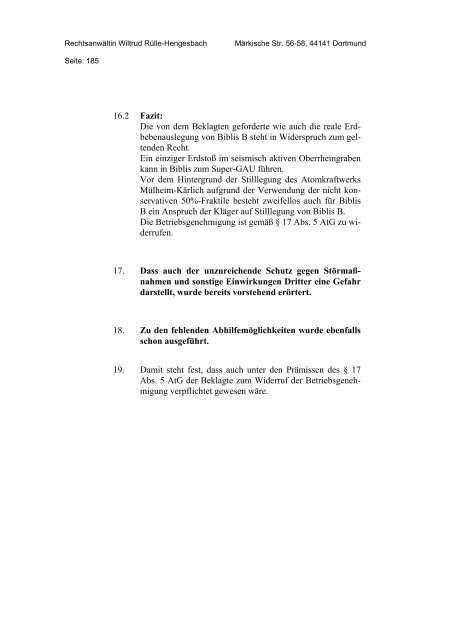 Hessischer Verwaltungsgerichtshof 6. Senat Brüder-Grimm ... - ippnw