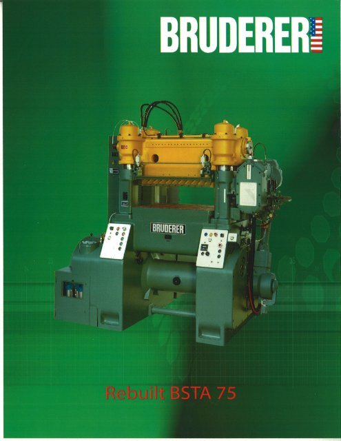 Download Product brochure BSTA 75HL: PDF - BRUDERER ...