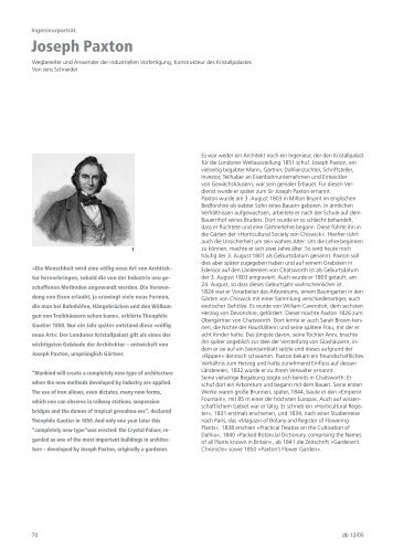 Joseph Paxton - db deutsche bauzeitung