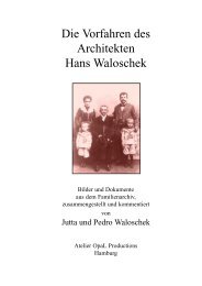 Die Vorfahren des Architekten Hans Waloschek - Pedro Waloschek