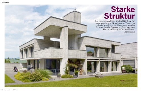 starke Struktur - Stähli AG Architekten SIA