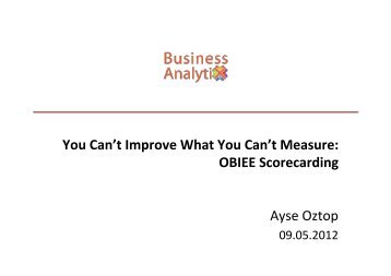 OBIEE Scorecarding - Rittman Mead Consulting