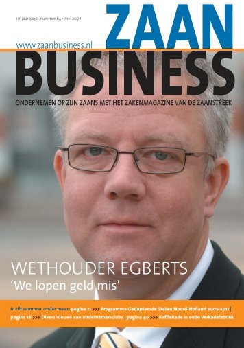 We Lopen Geld Mis - Zaanbusiness
