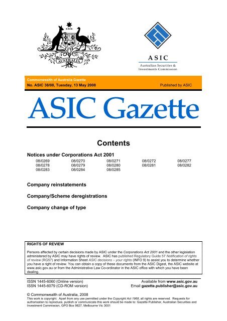 australia asic