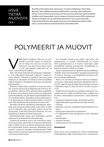 POLYMEERIT JA MUOVIT - Polymerik Oy