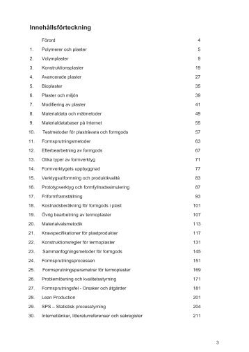 Kapitel 27 – Formsprutningsfel