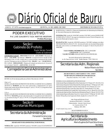 1.070 - Prefeitura Municipal de Bauru
