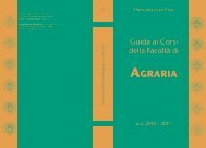 AgrAriA - Facoltà di Agraria - Università degli Studi di Pisa